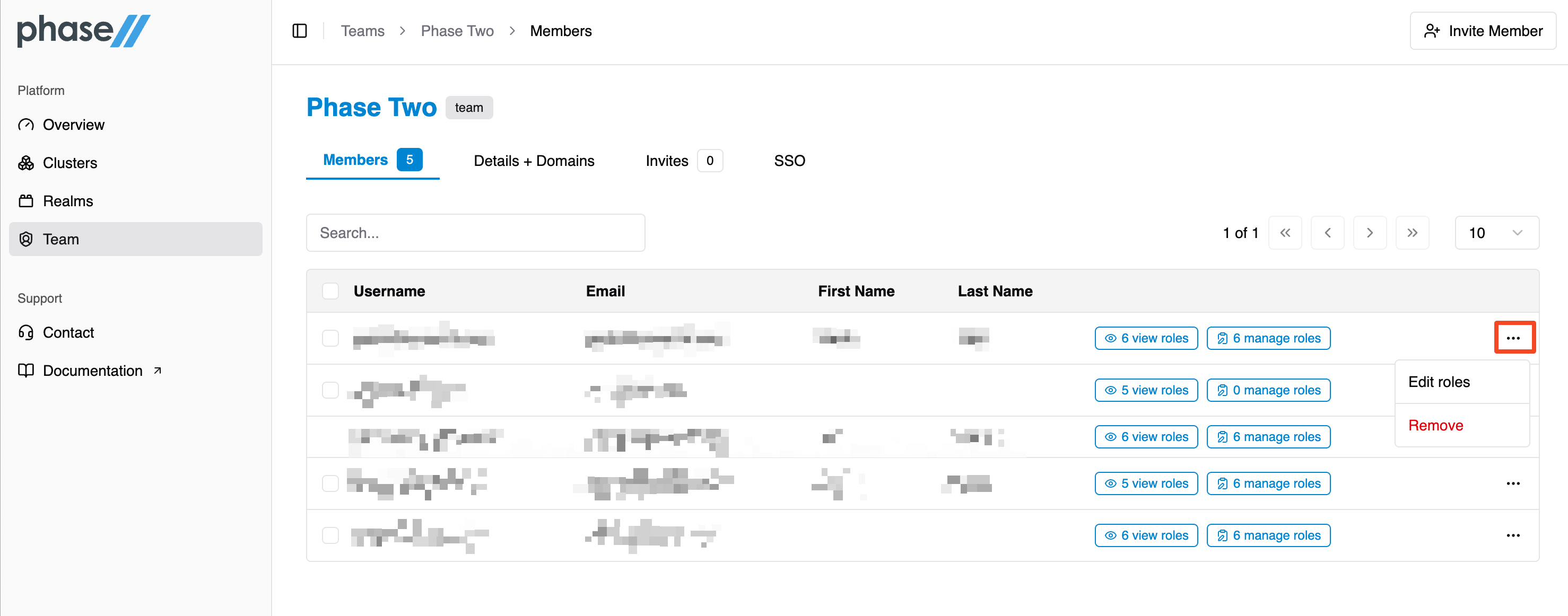 Phase Two Dash Overview Add Realm
